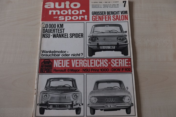 Deckblatt Auto Motor und Sport (07/1966)